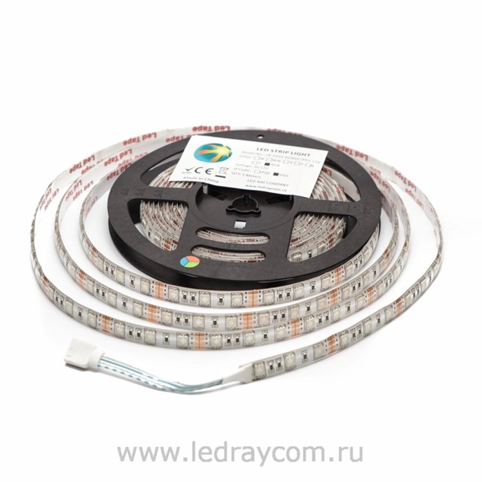 Лед-Рэй - Светодиодная лента 14,4 вт/м LR-5050-60 RGB IP20